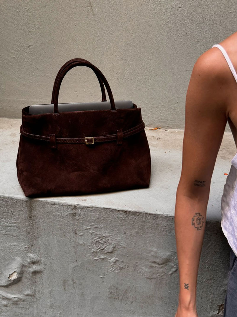 Dalila Faux Suede Bag