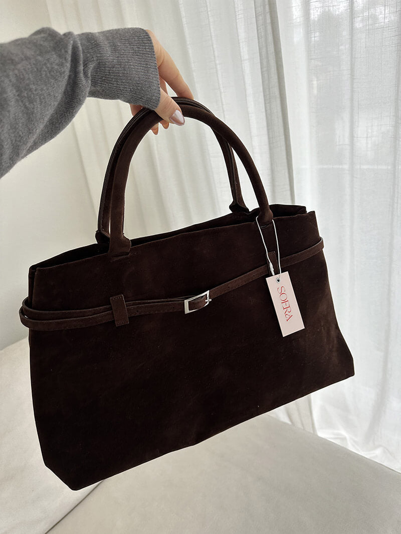 Dalila Faux Suede Bag