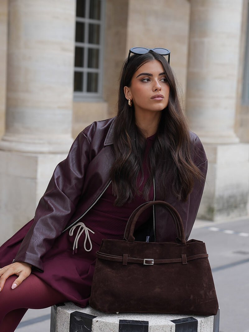 Dalila Faux Suede Bag