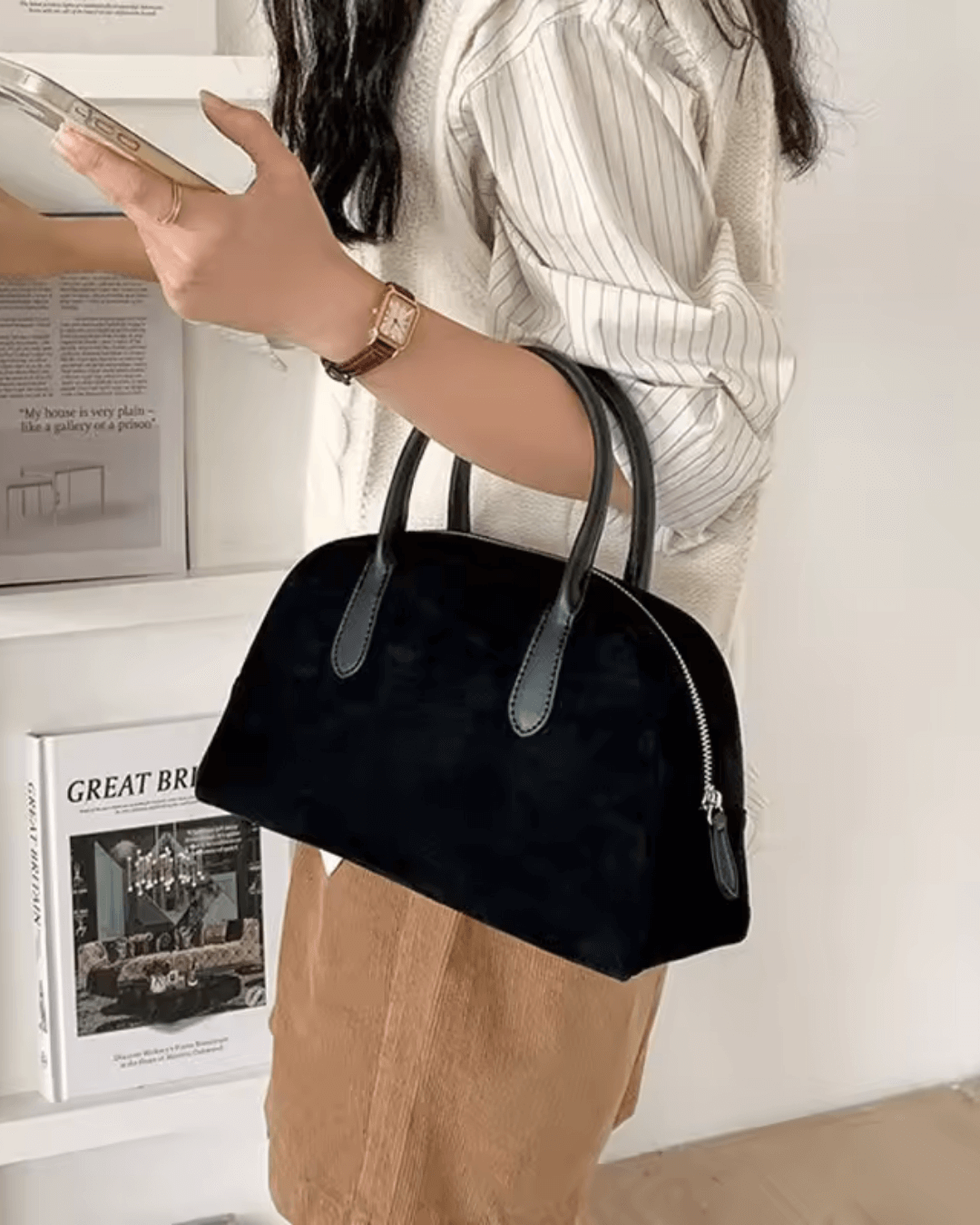 Jenny Faux Suede Mini Bag