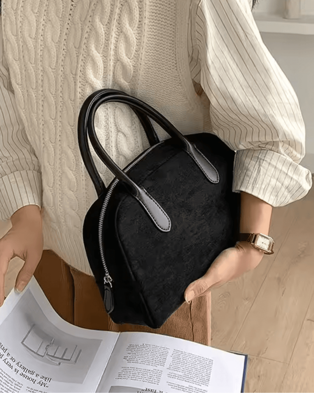 Jenny Faux Suede Mini Bag
