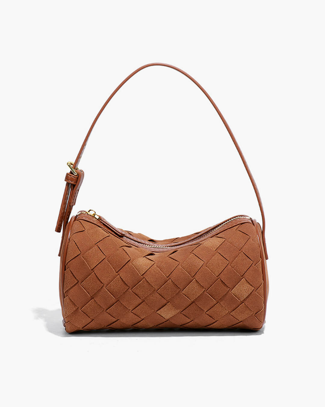 Eva Woven Faux Suede Bag