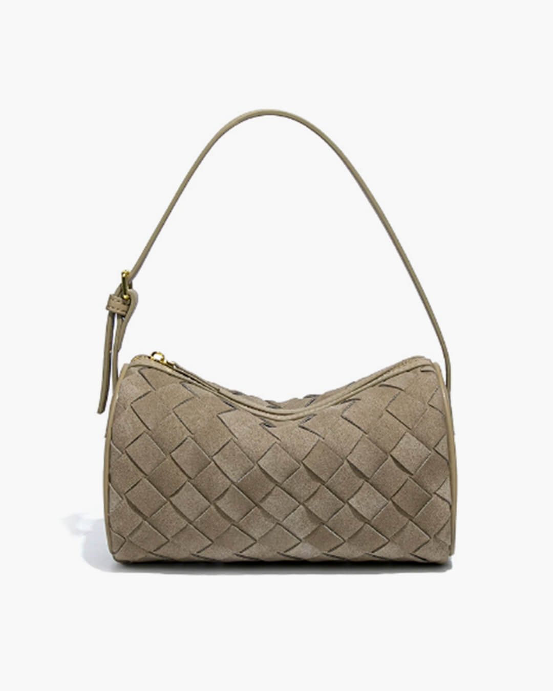 Eva Woven Faux Suede Bag