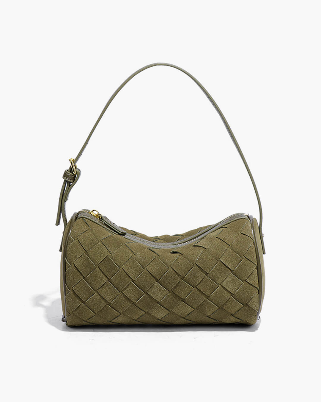 Eva Woven Faux Suede Bag