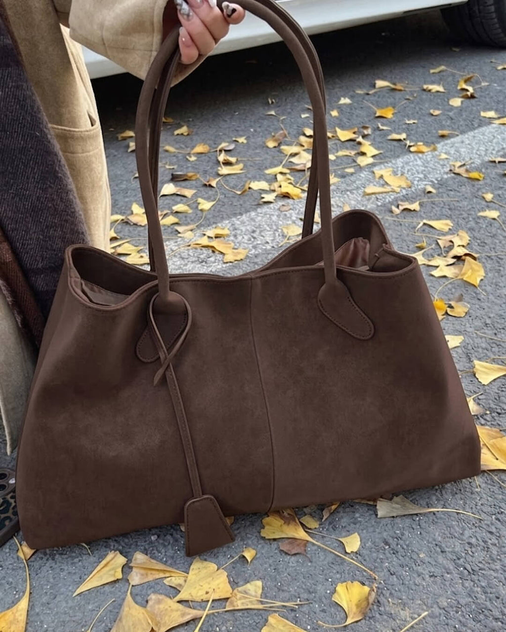 Joan Vegan Suede Bag