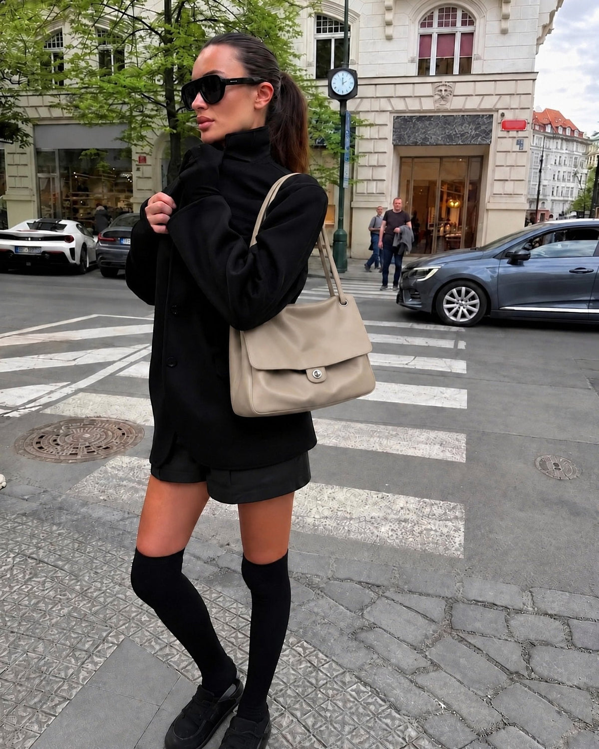 Josie Buckle Flap Shoulder Bag