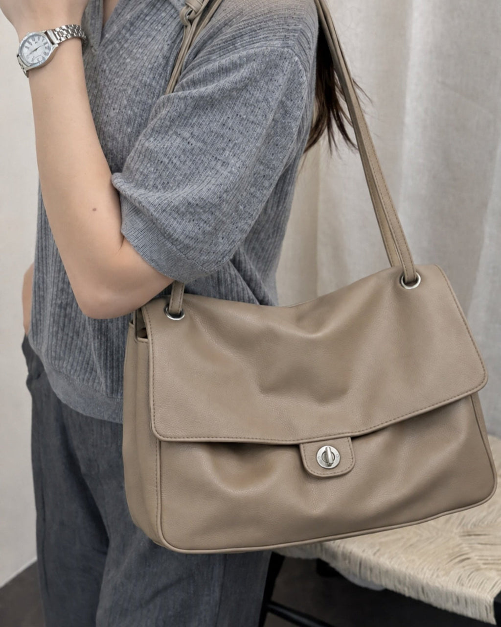 Josie Buckle Flap Shoulder Bag