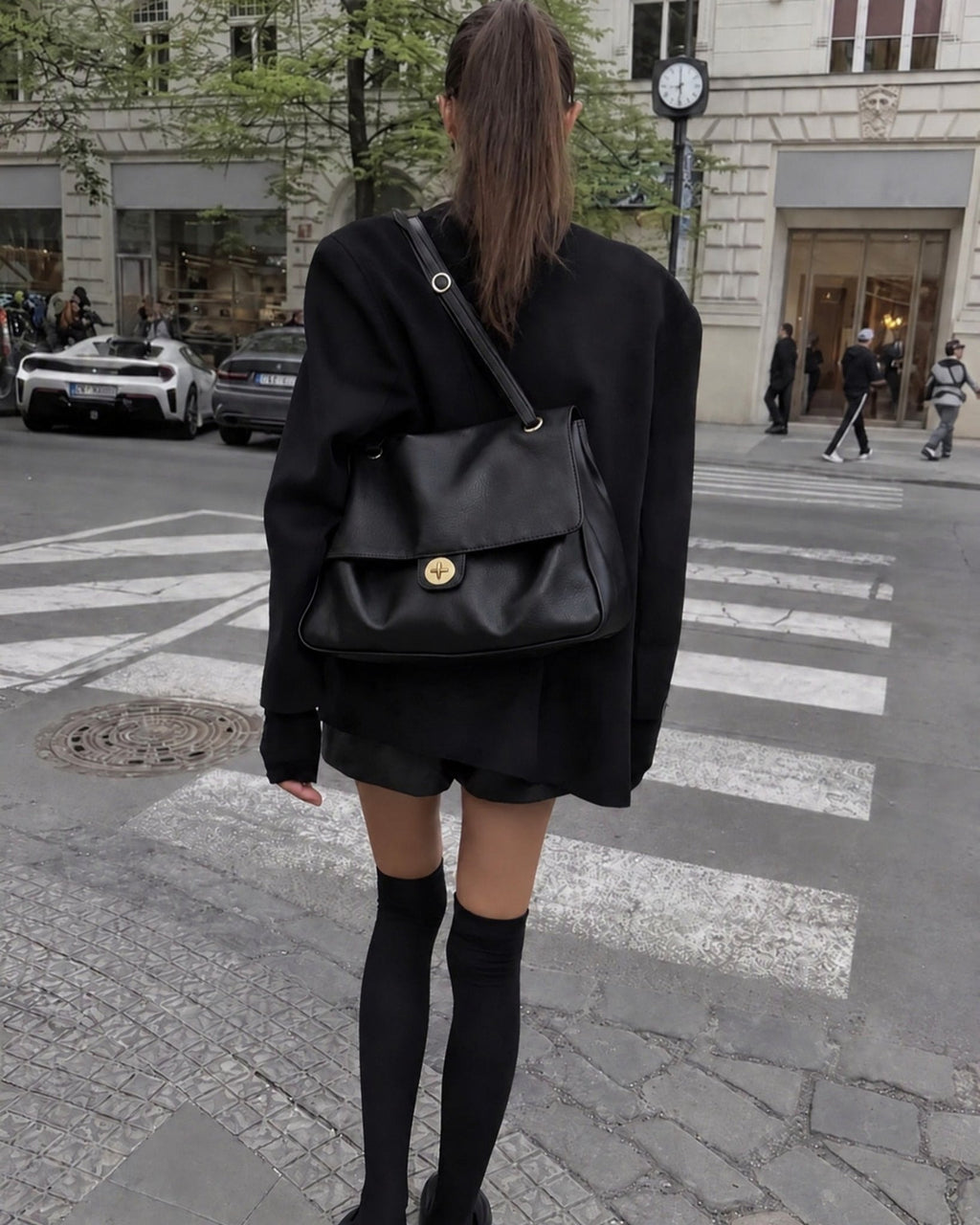 Josie Buckle Flap Shoulder Bag