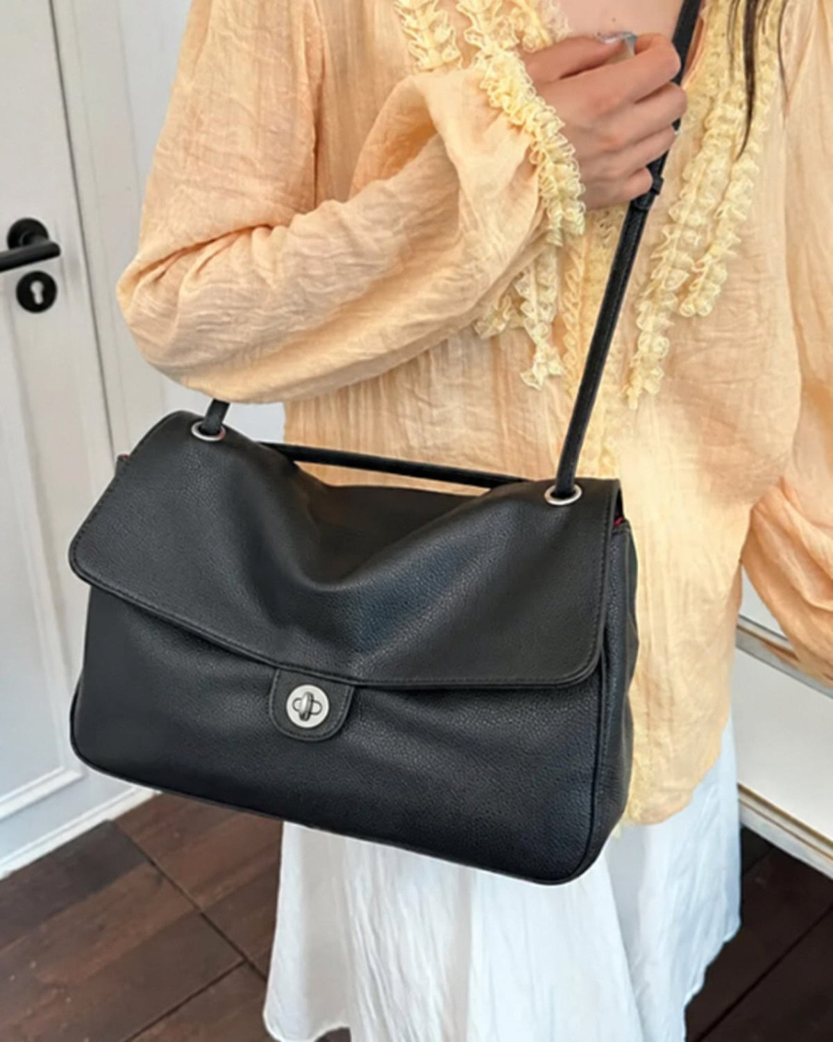 Josie Buckle Flap Shoulder Bag