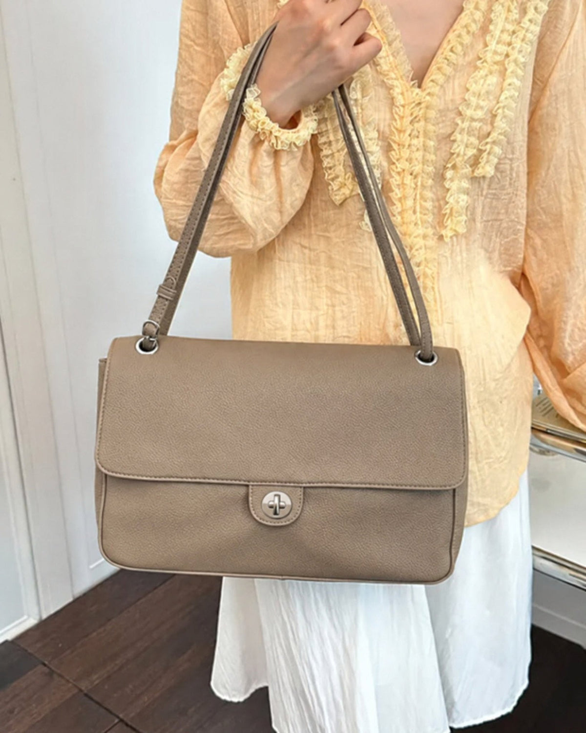Josie Buckle Flap Shoulder Bag