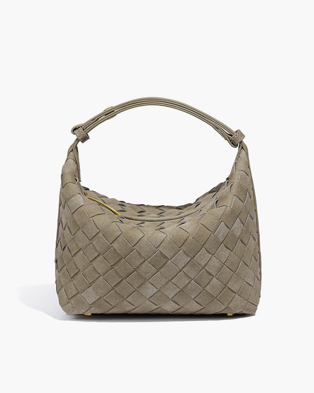 Mica Woven Faux Suede Bag