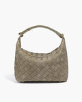 Mica Woven Faux Suede Bag
