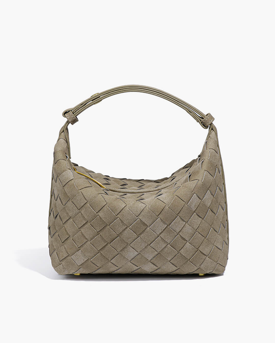 Mica Woven Faux Suede Bag