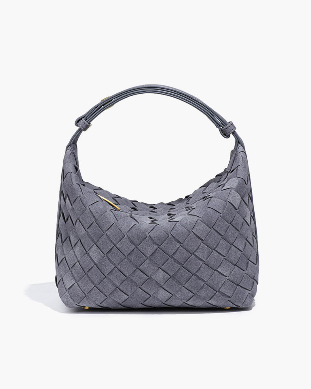Mica Woven Faux Suede Bag