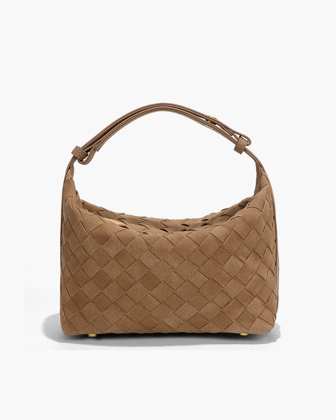Mica Woven Faux Suede Bag