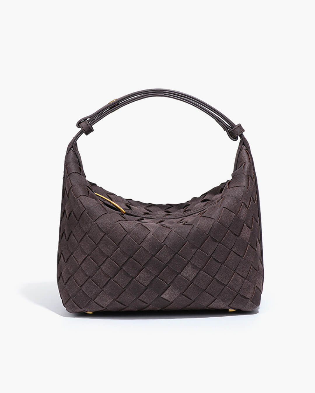 Mica Woven Faux Suede Bag