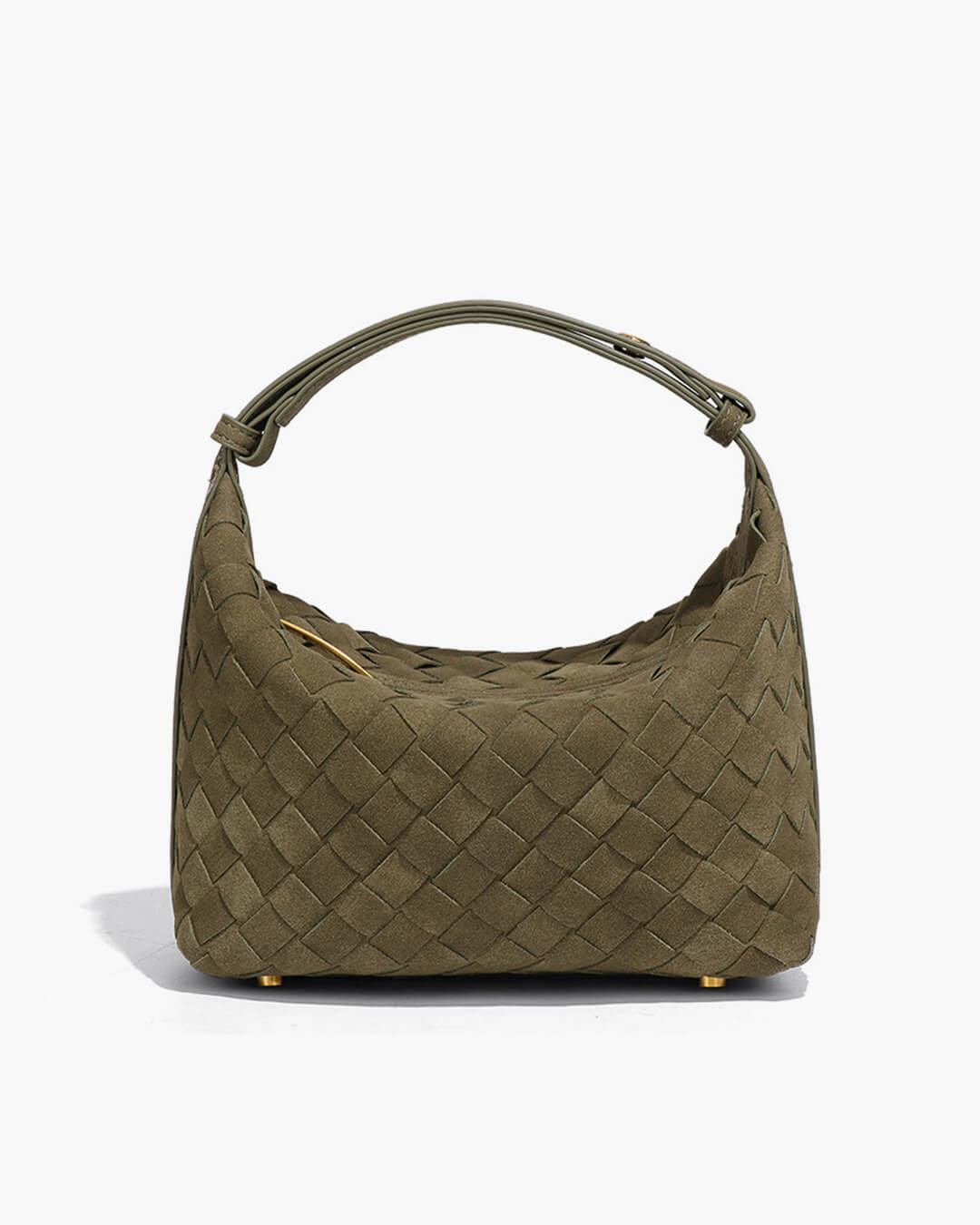Mica Woven Faux Suede Bag