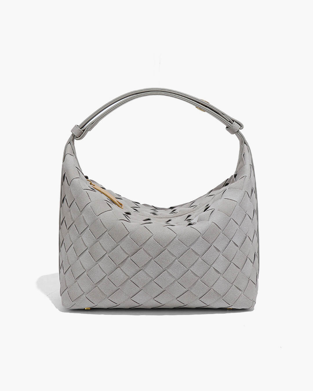 Mica Woven Faux Suede Bag