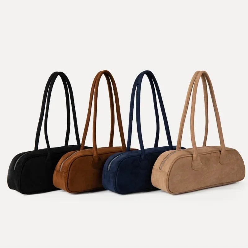 Pauleen Baguette Faux Suede Bag