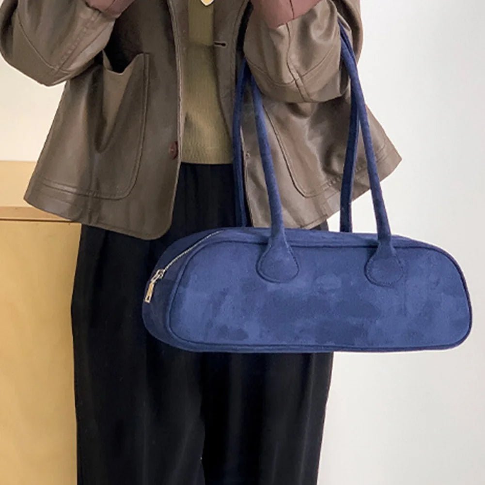 Pauleen Baguette Faux Suede Bag