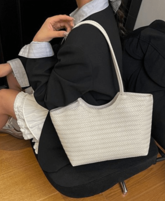 Rica Woven Faux Leather Bag