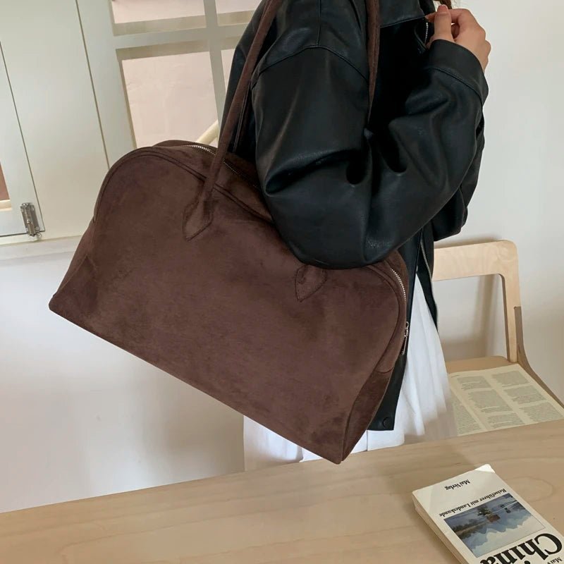 Sandra Faux Suede Tote Bag