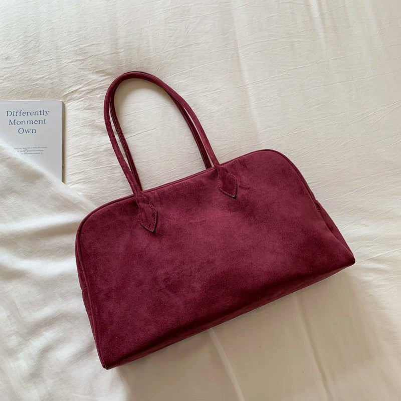 Sandra Faux Suede Tote Bag