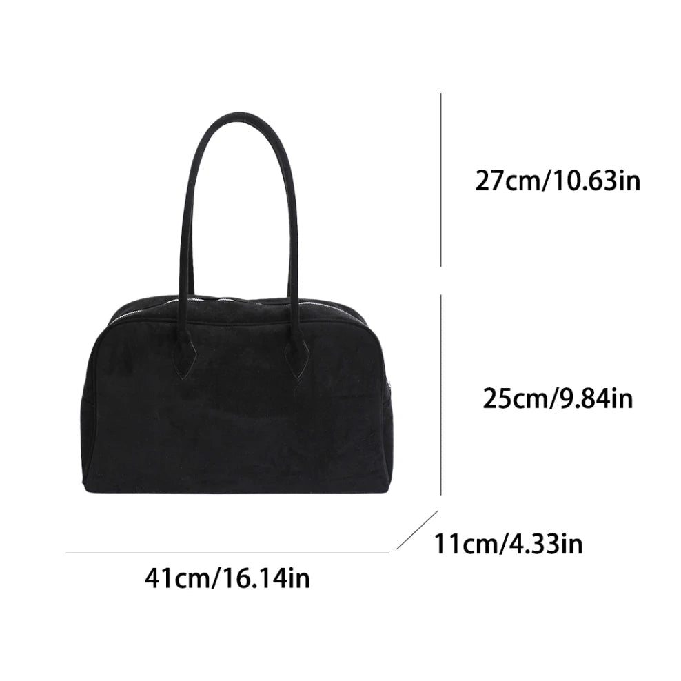 Sandra Faux Suede Tote Bag
