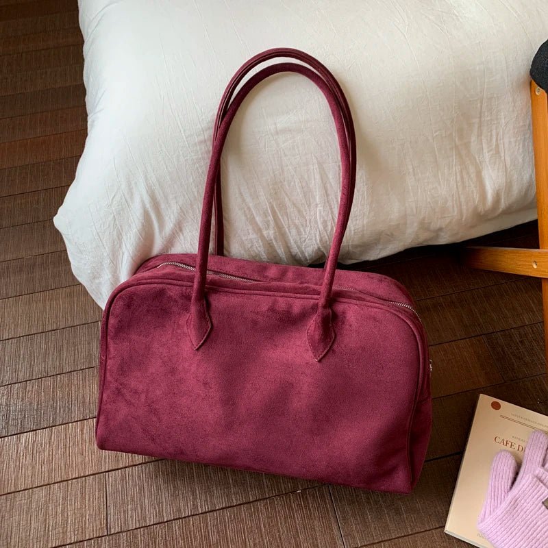 Sandra Faux Suede Tote Bag