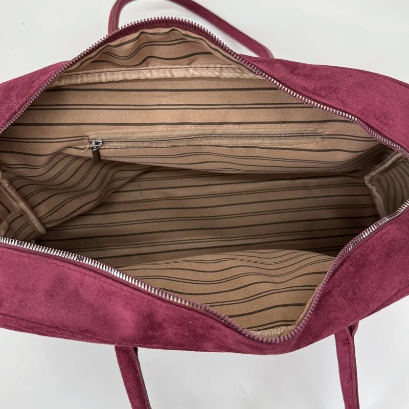 Sandra Faux Suede Tote Bag
