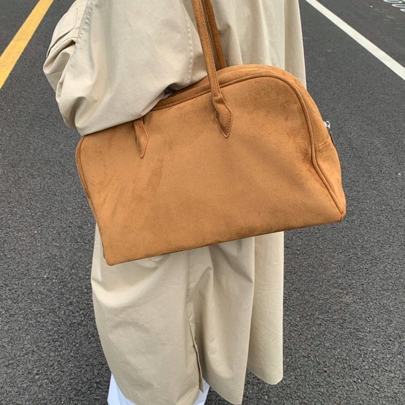 Sandra Faux Suede Tote Bag