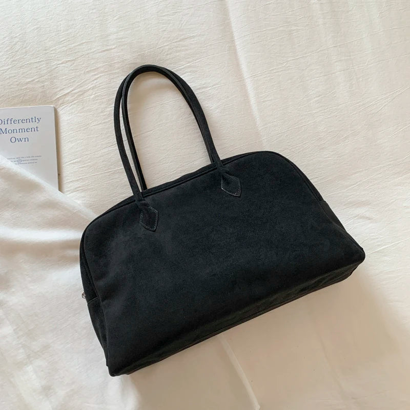 Sandra Faux Suede Tote Bag