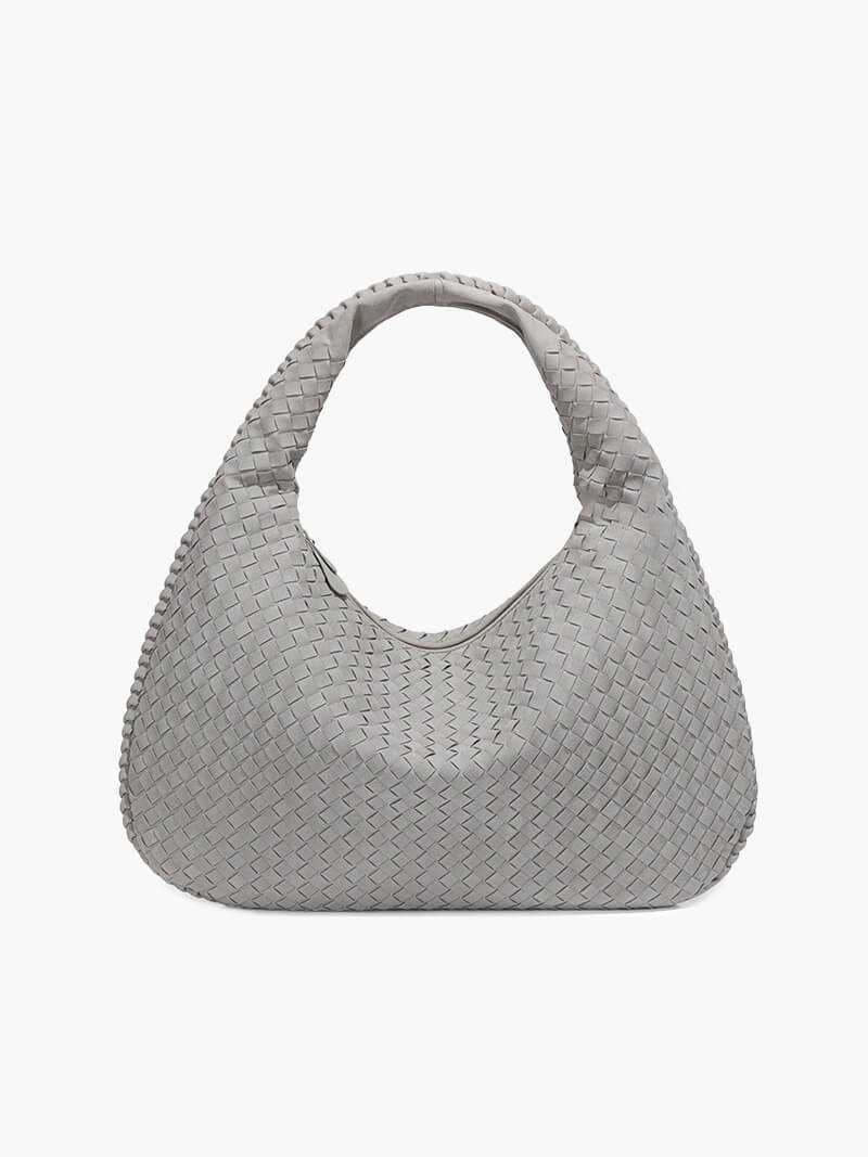 Faux Suede Woven Bag XL