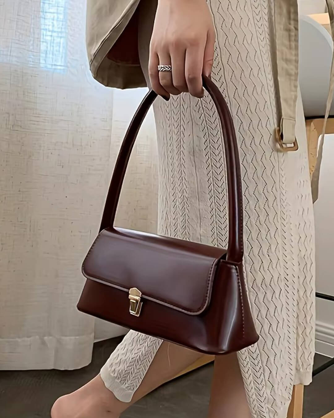 Tally Vegan Leather Shoulder Bag