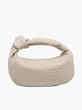 Woven Bag Medium Faux Suede