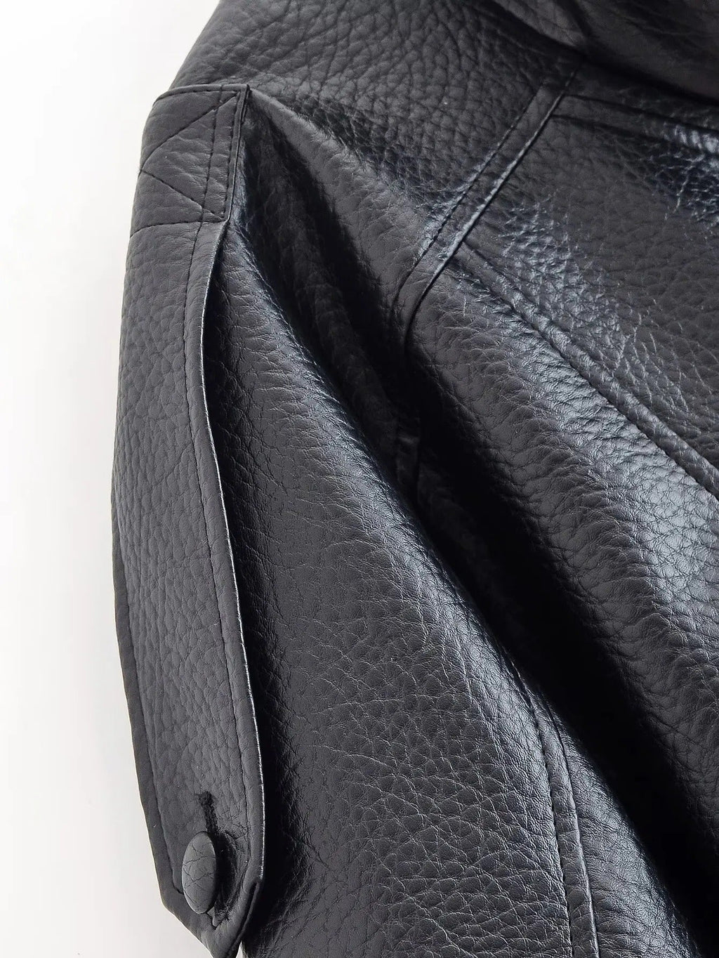 Carla Asymmetrical Vegan Leather Jacket