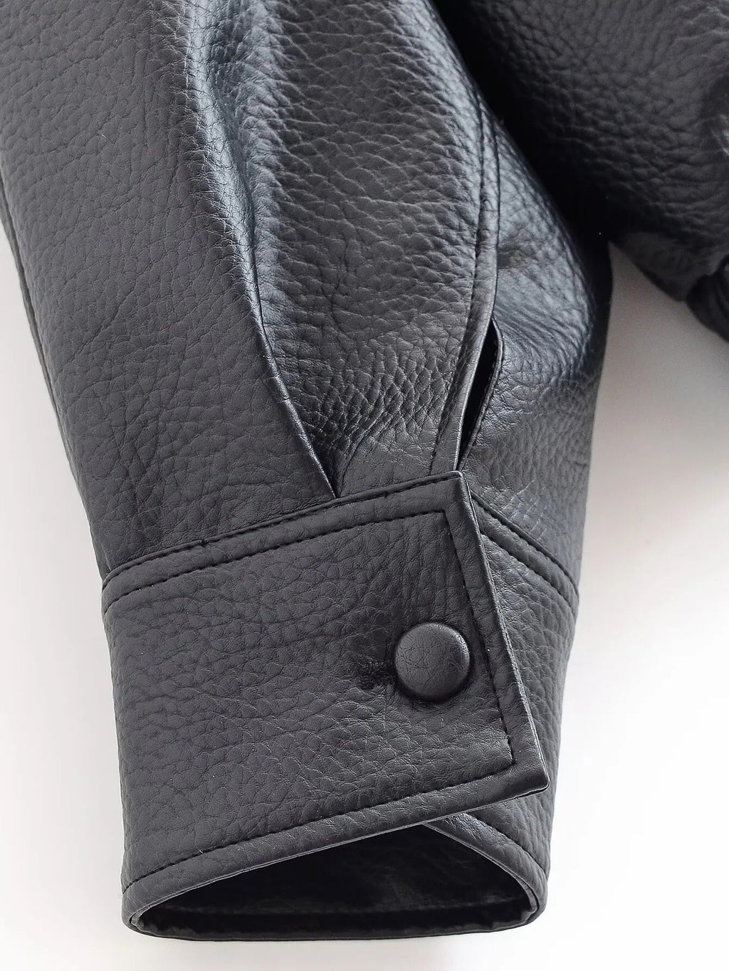 Carla Asymmetrical Vegan Leather Jacket