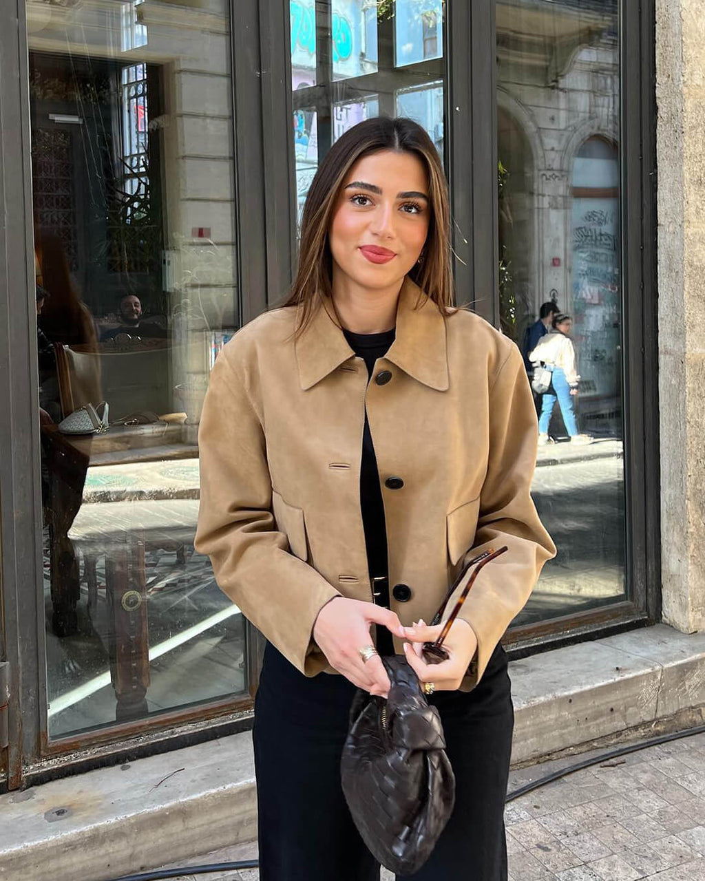 Elara Faux Suede Jacket