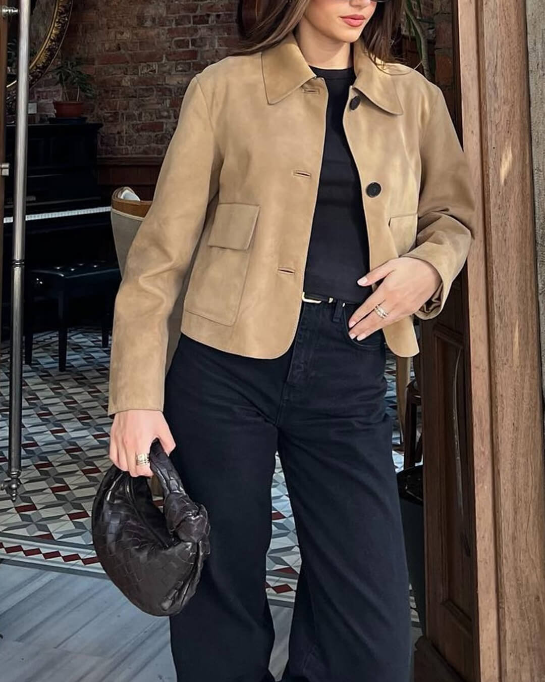 Elara Faux Suede Jacket