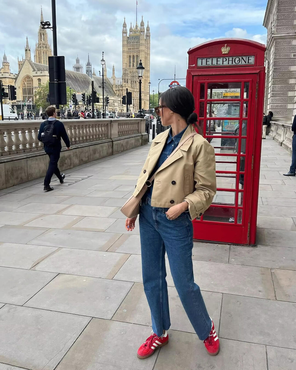 Janice Cropped Trench Coat