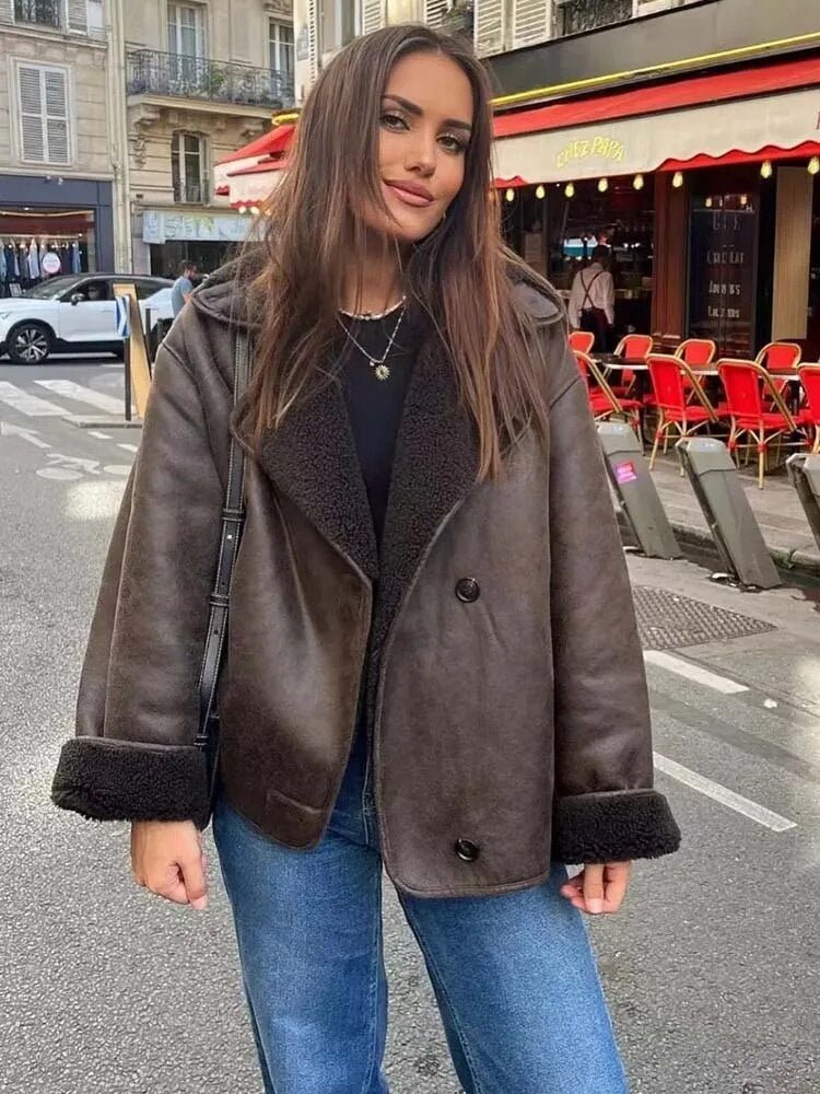 Laila Faux Leather Jacket