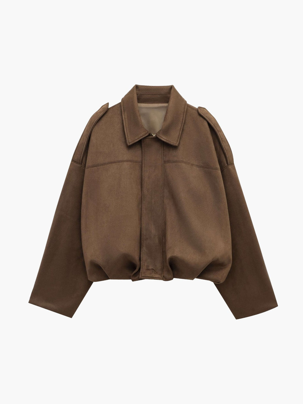 Katherine Faux Suede Bomber Jacket
