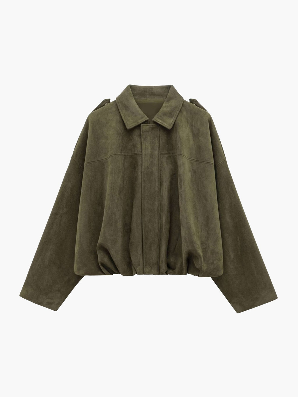 Katherine Faux Suede Bomber Jacket