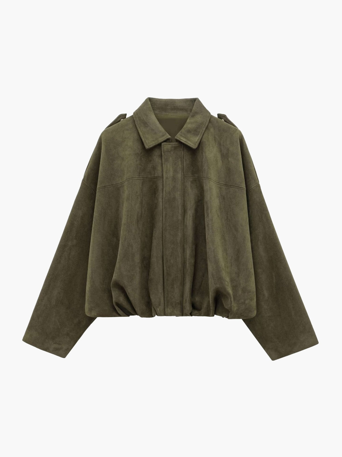 Katherine Faux Suede Bomber Jacket
