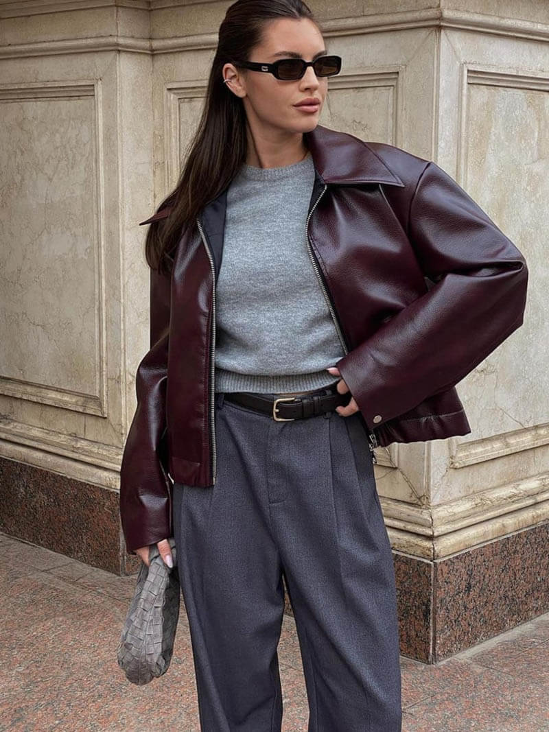 Romy Vegan Leather Jacket