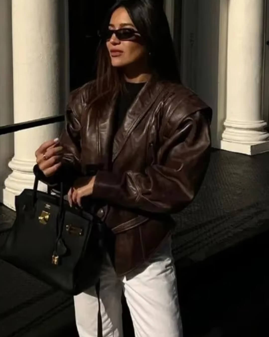 Zyra Biker Vegan Leather Jacket