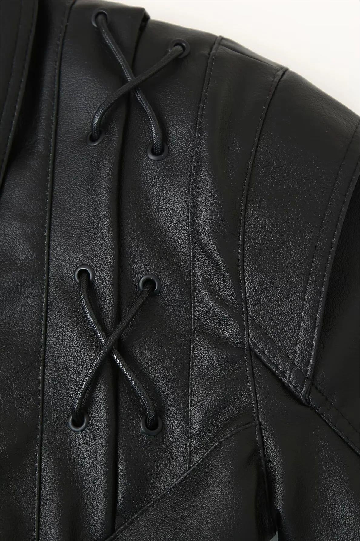 Zyra Biker Vegan Leather Jacket