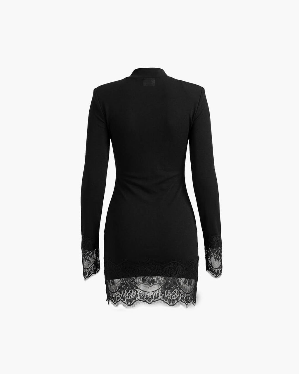 Jane High Neck Keyhole Lace Mini Dress