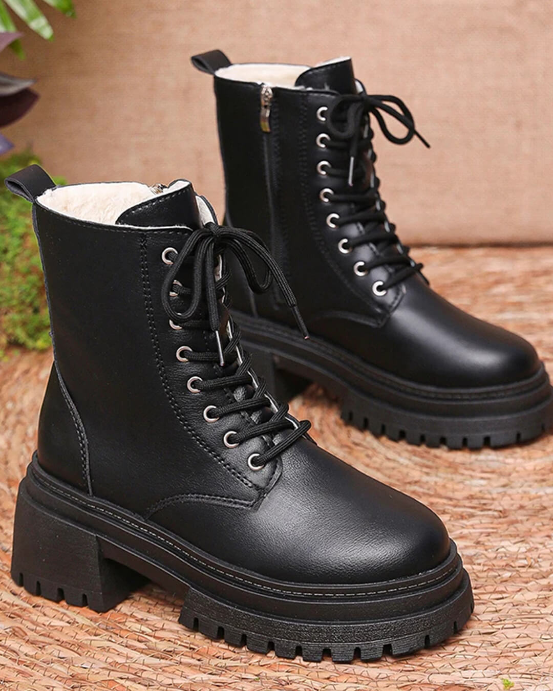 Angela Plush Ankle Boots