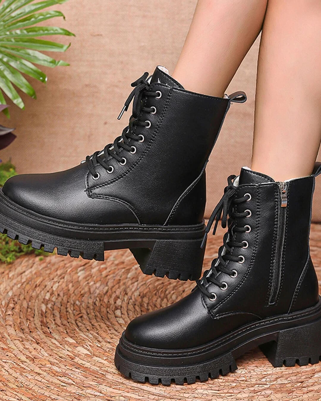 Angela Plush Ankle Boots